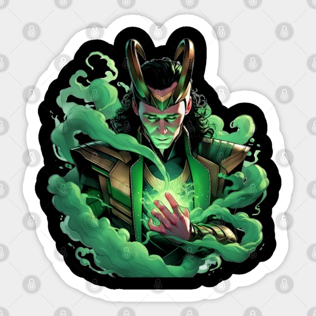 Loki Glow effect Sticker by Crimson Tee's 